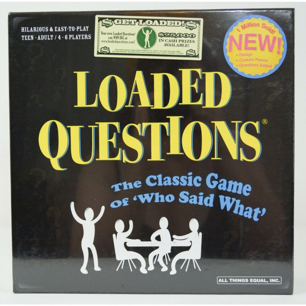 Loaded Questions The Classic Game of Who Said What Party Board Game 2009 New
